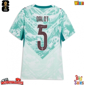 Portugal Diogo Dalot #5 Replica Away Stadium Shirt for Women World Cup 2026 Short Sleeve